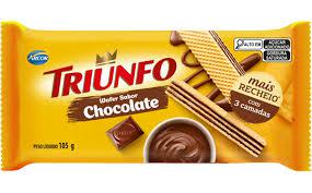 BISCOITO WAFER TRIUNFO CHOCOLATE ARCOR 105G 48
