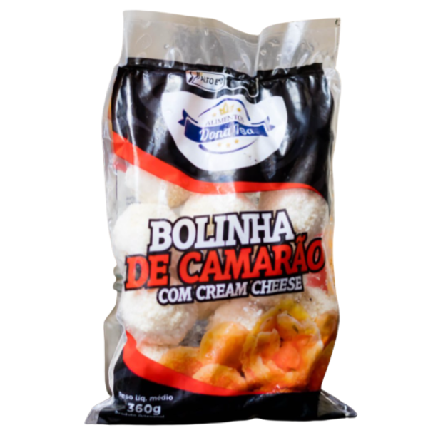 BOLINHA DE CAMARAO C/CREAM CHEESE DONA ISA 360G