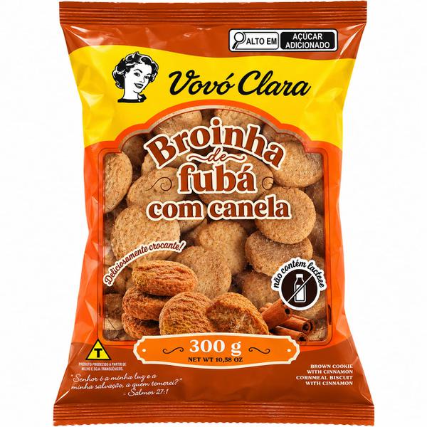 BROINHA DE FUBA COM CANELA VOVO CLRA  300G