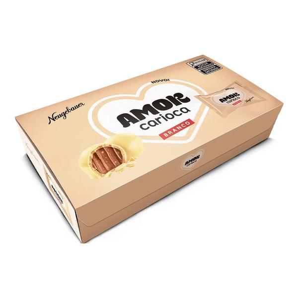CAIXA DE BOMBOM  COR CHOC BRANCO  AMOR CARIOCA 200