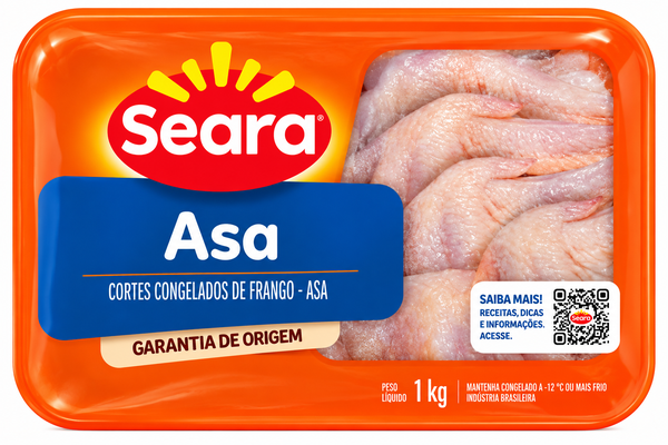 CARNE FRANGO CONG ASA C/OSSO BDJ SEARA 1KG 12