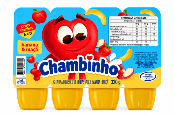 CHAMBINHO PETIT MACA E BANANA 320G