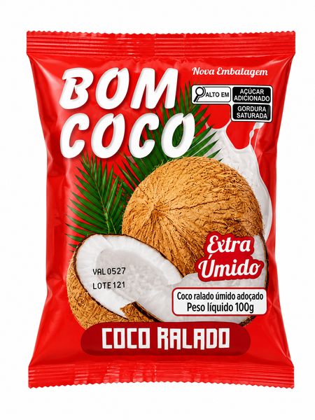 COCO RALADO EXTRA UMIDO ADOCADO BOM COCO 100G