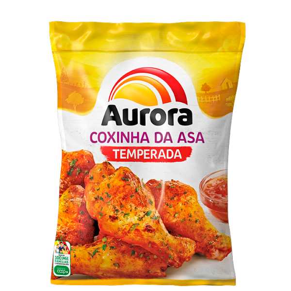 COXINHA ASA DE FGO TEMPERADA CONG AURORA 800G