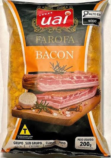 FAROFA TEMPERADA BACON UAI 200G 48