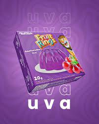 GELATINA EM PO SABOR UVA FRUIT RINGS 20G 36
