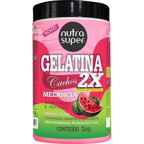 GELATINA MODELADOR CACHOS MELANCIA NUTRASUPER 1KG