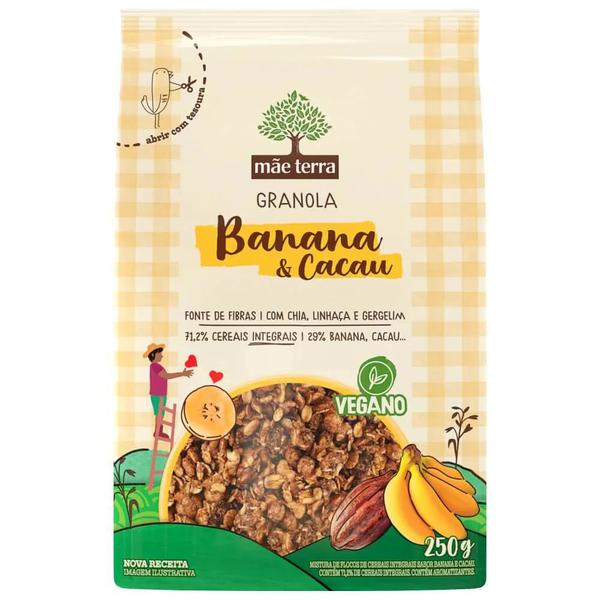 GRANOLA BANANA E CACAU  MAE TERRA 250G 14