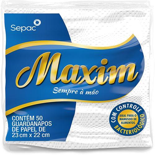 GUARDANAPO DE PAPEL MAXIM 23 X 22CM 80