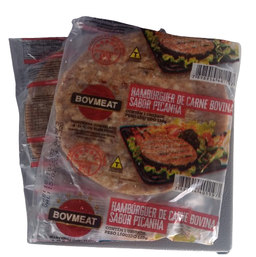 HAMB DE CARNE BOVINA PICANHA BOVMEAT 120G 30