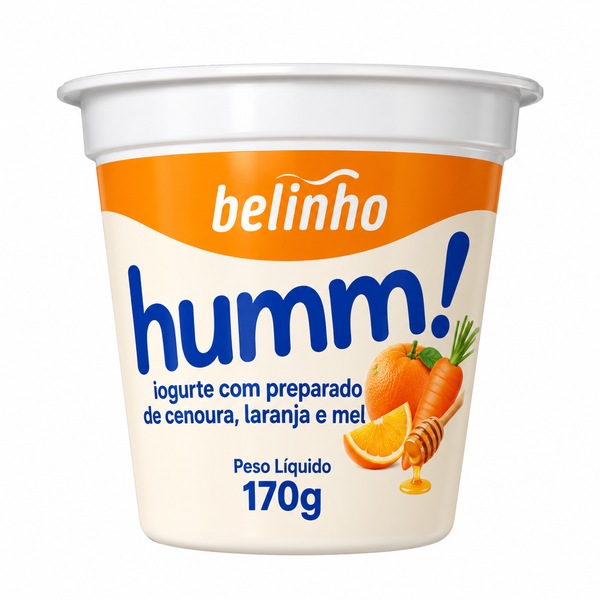 IOGURTE CENOURA/LARANJA E MEL BELINHO 170G 20