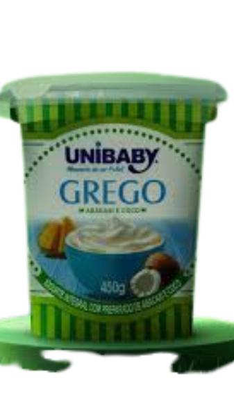 IOGURTE GREGO ABACAXI E COCO POTE UNIBABY 450G 6