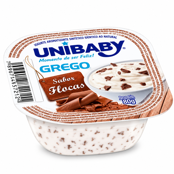 IOGURTE GREGO FLOCOS UNIBABY 90G