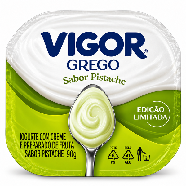 IOGURTE GREGO SABOR  PISTACHE VIGOR 90G 24