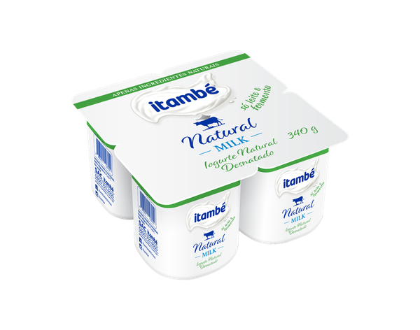 IOGURTE NATURAL DESNAT MILK ITAMBE 340G 12