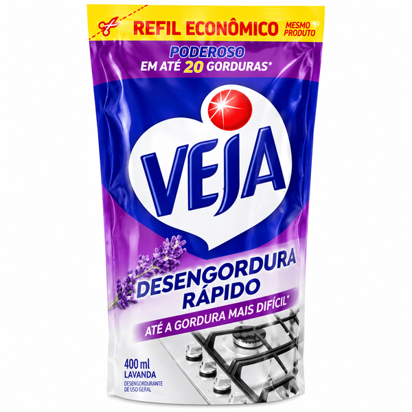 LIMPEZA COZINHA LAVANDA SACHE VEJA 400ML 12