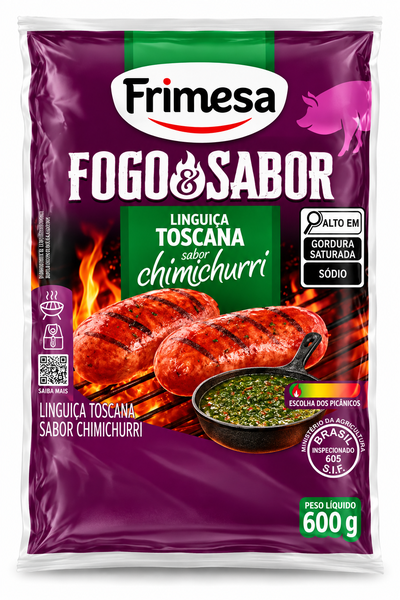LINGUICA TOSCANA FOGO & SABOR C/CHIMICHURRI FRIMESA 600G