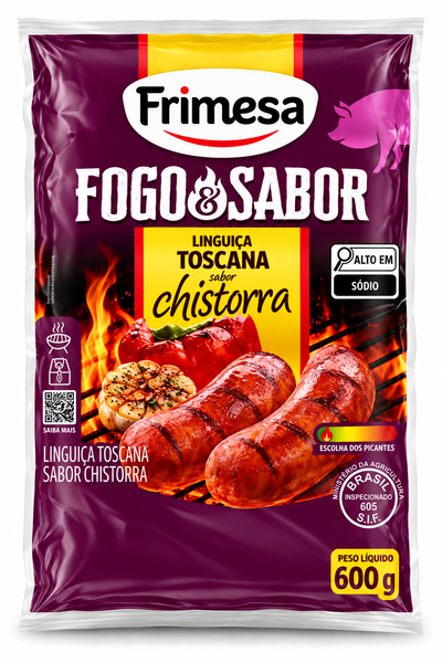 LINGUICA TOSCANA FOGO & SABOR CHISTORRA FRIMESA 600G
