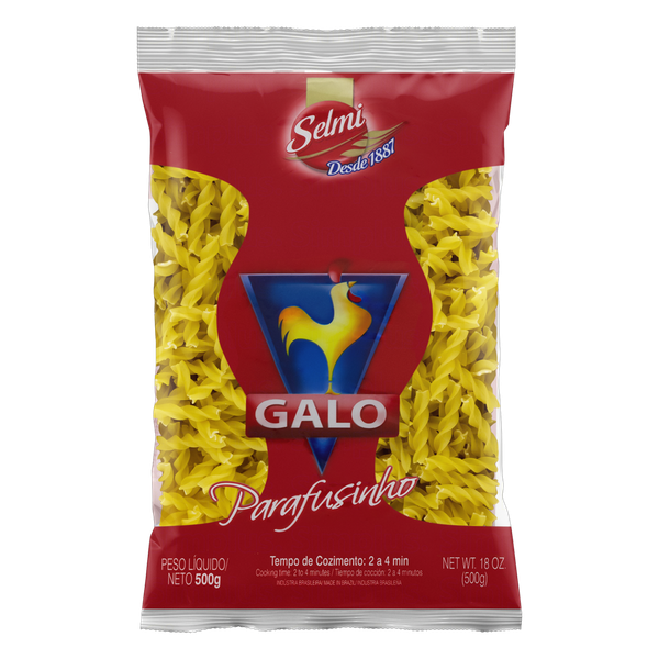 MACARRAO SEMOLA PARAFUSINHO GALO 500G 20