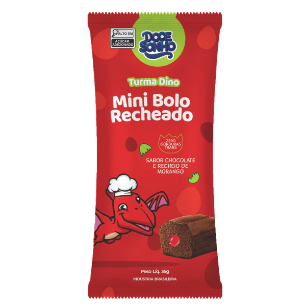 MINI BOLO CHOCO/MORANGO DOCE SONHO 35G 96