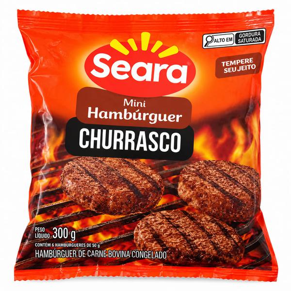MINI HAMBURGUER BOVINO SEARA 300g