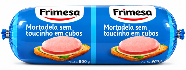 MORTADELA SEM TOUCONHO CUBOS FRIMESA 500G