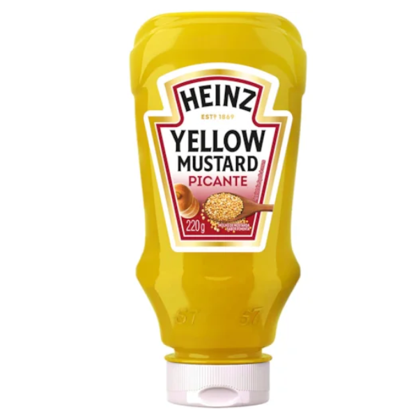 MOSTARDA HEINZ PICANTE FRASCO PLASTICO 220G 16
