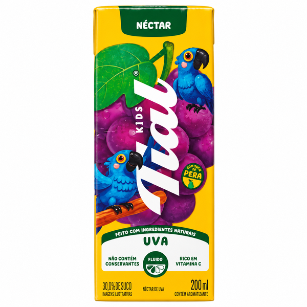 NECTAR MISTO DE MACA E UVA TIAL 200ML
