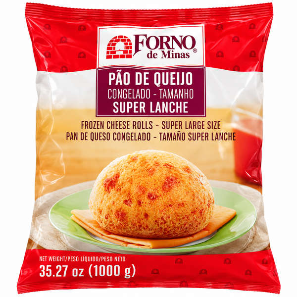 PAO DE QUEIJO SUPER LANCHE FORNO DE MINAS 1KG 10