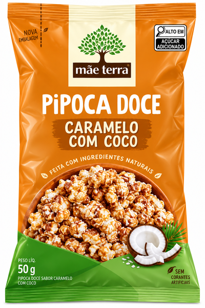 PIPOCA DOCE MASCAVO COM COCO NUPOCA 40G 18