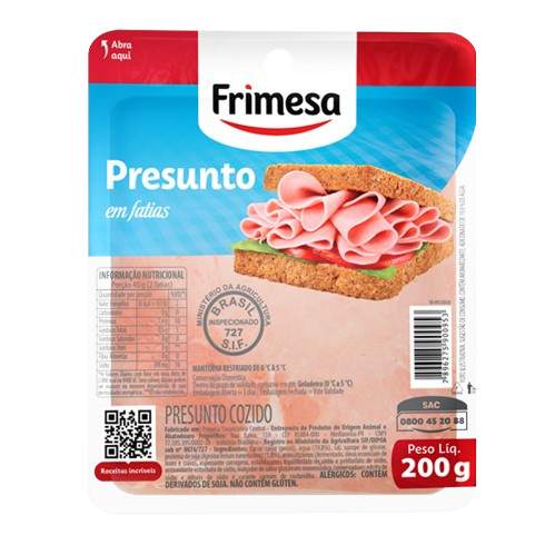 PRESUNTO COZIDO FATIADO FRIMESA 200G 21