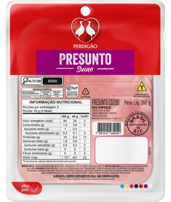 PRESUNTO FATIADO PERDIGAO 200G