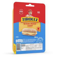 QUEIJO PRATO LIGHT FATIADO TIROLEZ 150G 20