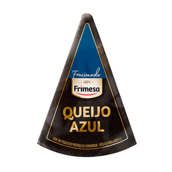 QUEIJO TIPO BRIE FORMA FAIXA AZUL UN
