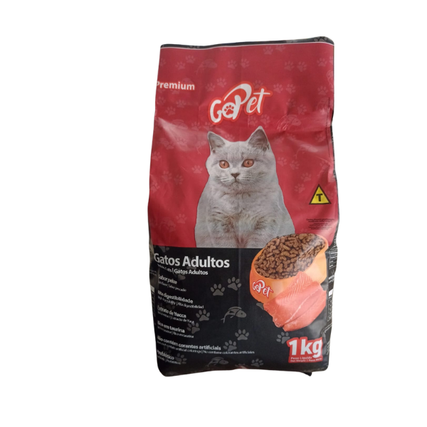 RACAO PREMIUM GATO ADULTO GO PET 1 KG