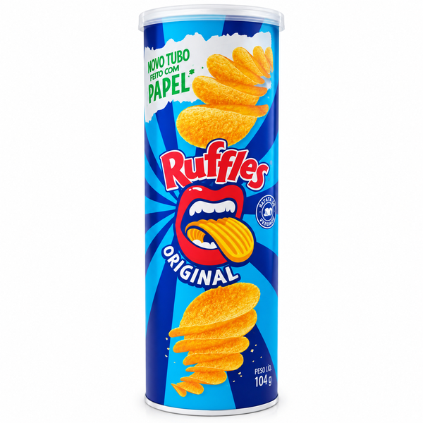 SALG CHIPS TUBO TIRA ONDA ORIGINAL RUFLES 100 14