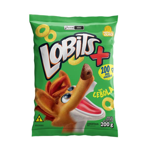 SALGADINHO DE MILHO CEBOLA  LOBITS 200G 12