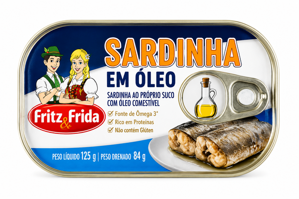 SARDINHA EM OLHO FRITZ FRIDA 125G