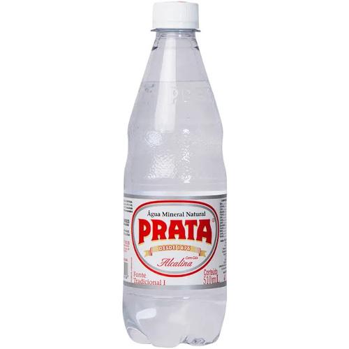 ÁGUA MINERAL PRATA COM GÁS 510ML