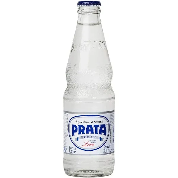 ÁGUA MINERAL PRATA VIDRO 300ML