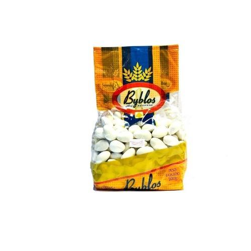 AMÊNDOA CONFEITADA BRANCA BYBLOS 500G