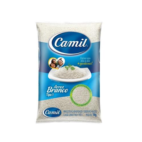 ARROZ BRANCO TIPO 1 CAMIL 1KG