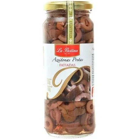AZEITONA PRETA FATIADA LA PASTINA 175G