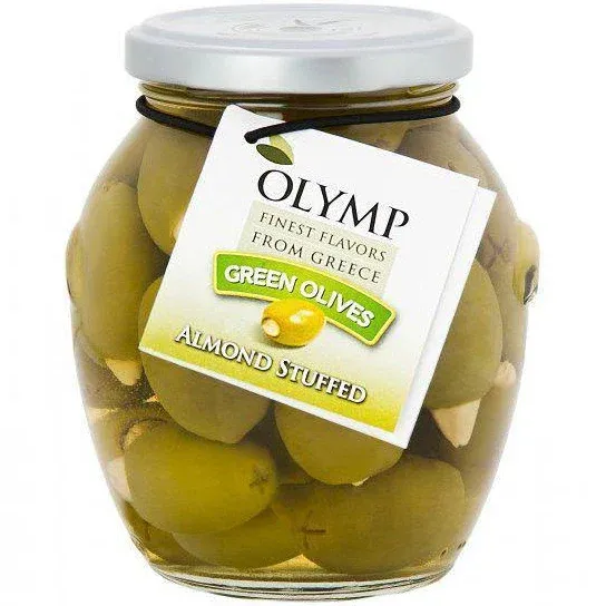 AZEITONA VERDE COM AMÊNDOAS OLYMP 200G