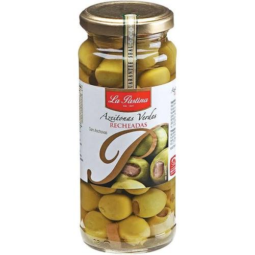 AZEITONA VERDE COM ANCHOVAS LA PASTINA 140GR