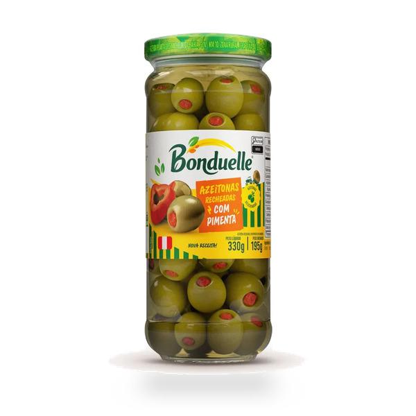 AZEITONA VERDE R/PIMENTA BONDUELLE 330G
