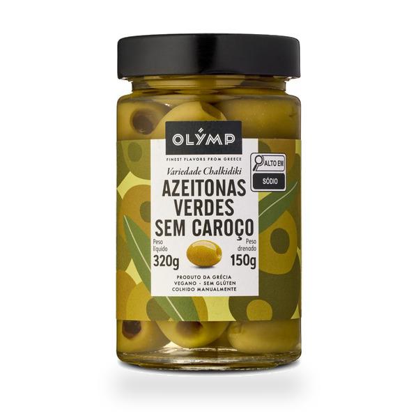 AZEITONA VERDE SEM CAROCO OLYMP 150G