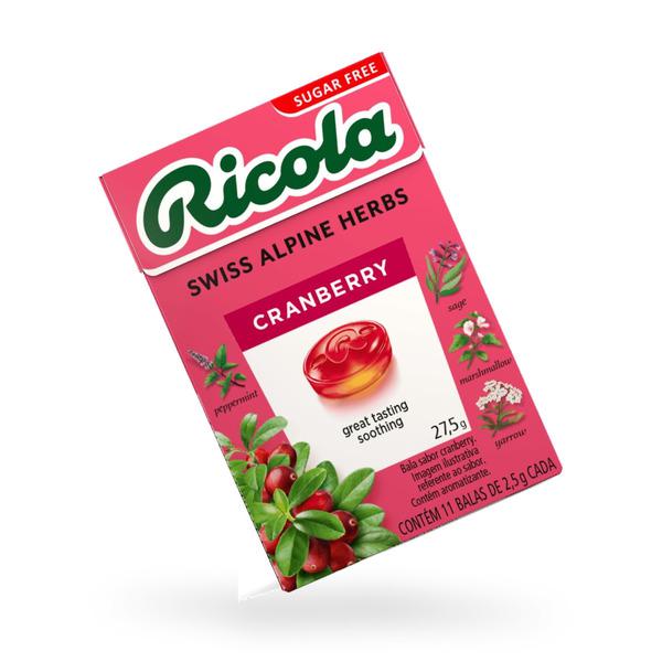BALA SUÍÇA CRANBERRY SEM A RICOLA 27,5G