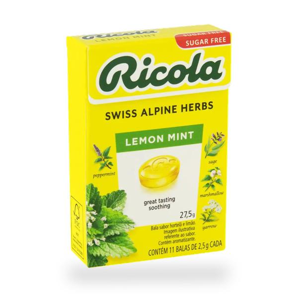 BALA SUÍÇA LEMON MINT SEM A RICOLA 27,5G