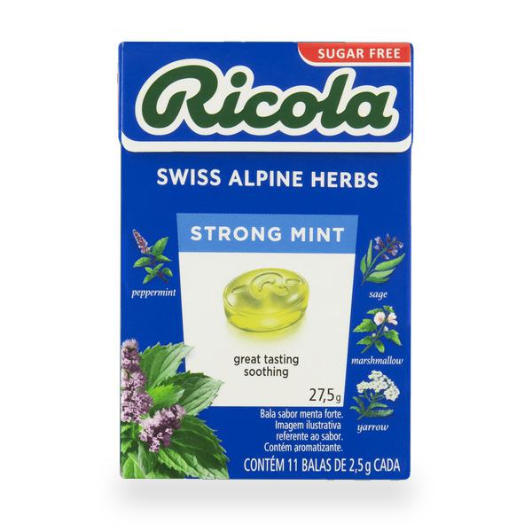 BALA SUÍÇA STRONG MINT SEM A RICOLA 27,5G